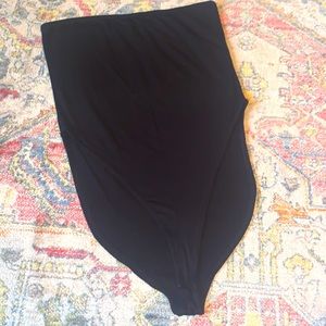 Black Tube Top Bodysuit